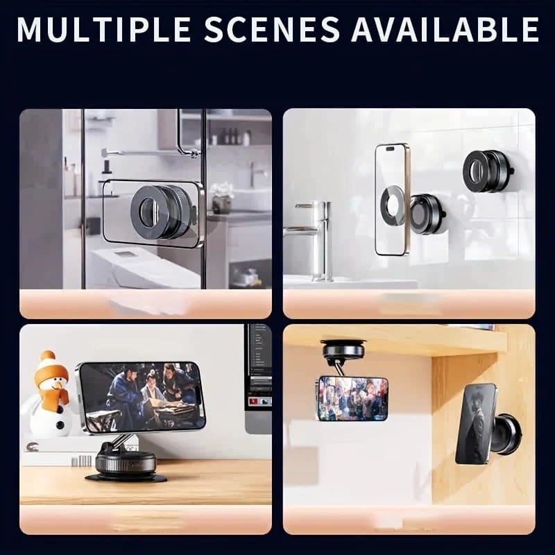 360° Magnetic Car Phone Holder — Black, photo 5