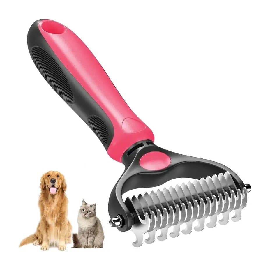 2-in-1 Pet Deshedding & Dematting Rake, photo 2