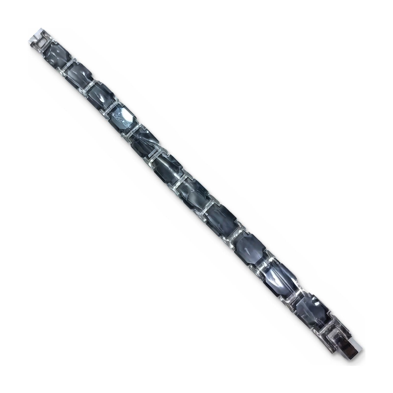 Two-Tone Faceted Link Bracelet, photo 2