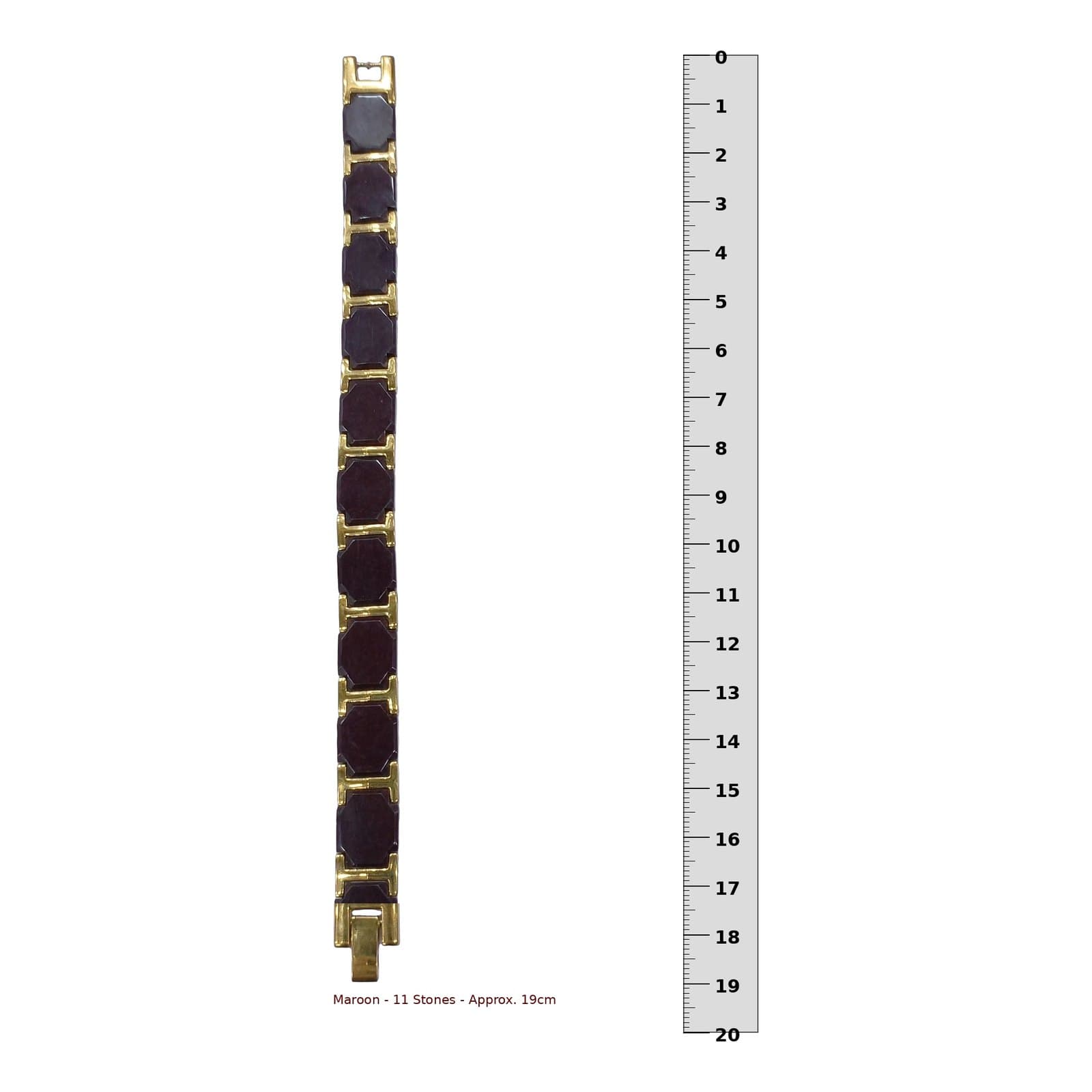Two-Tone Faceted Link Bracelet — Purple/Gold, photo 5